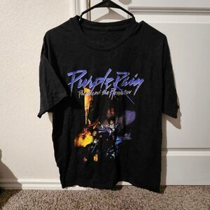 Prince Purple Rain T-Shirt Vintage Style Band Tee Men's Size L